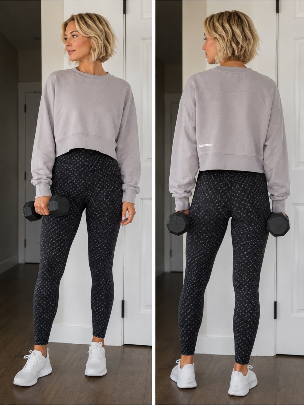 Lululemon Perfectly Oversized Crop Crew
Chrome size 8